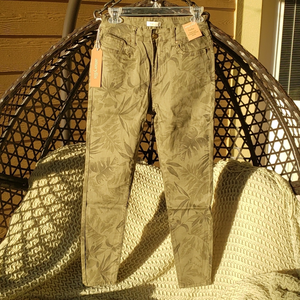 "Parker" palm leaf skinny jeans - Picture 3 of 13